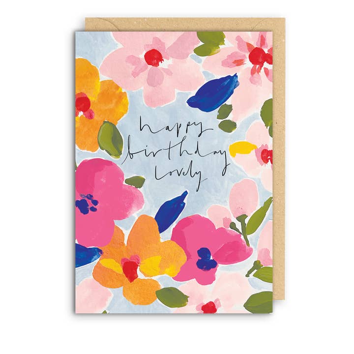 FLORALS Birthday Card for wholesale by Meraki Greeting Cards