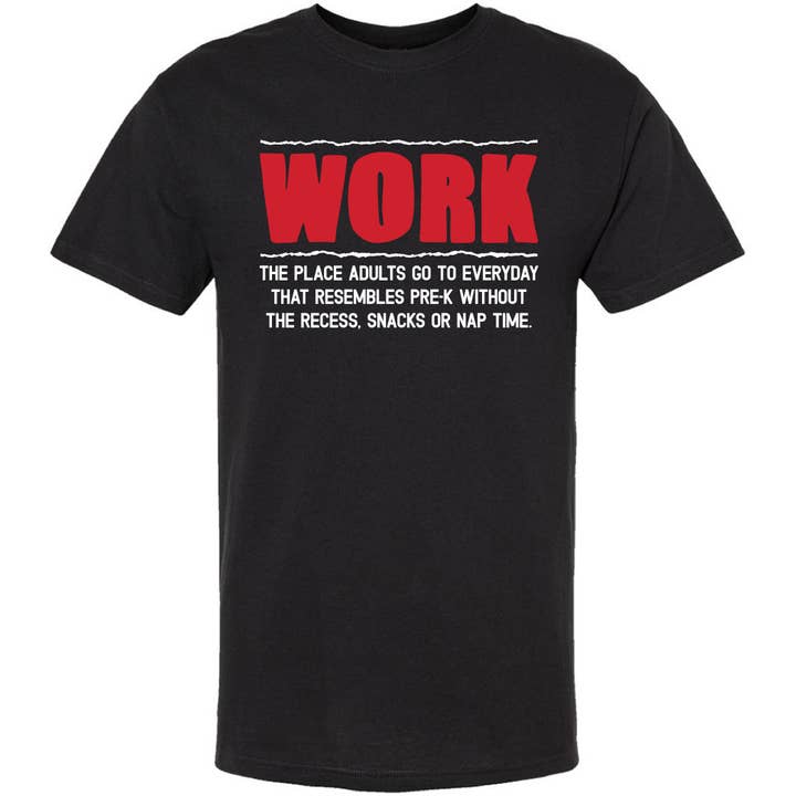 Work T-Shirt for wholesale by Jailbird Designs