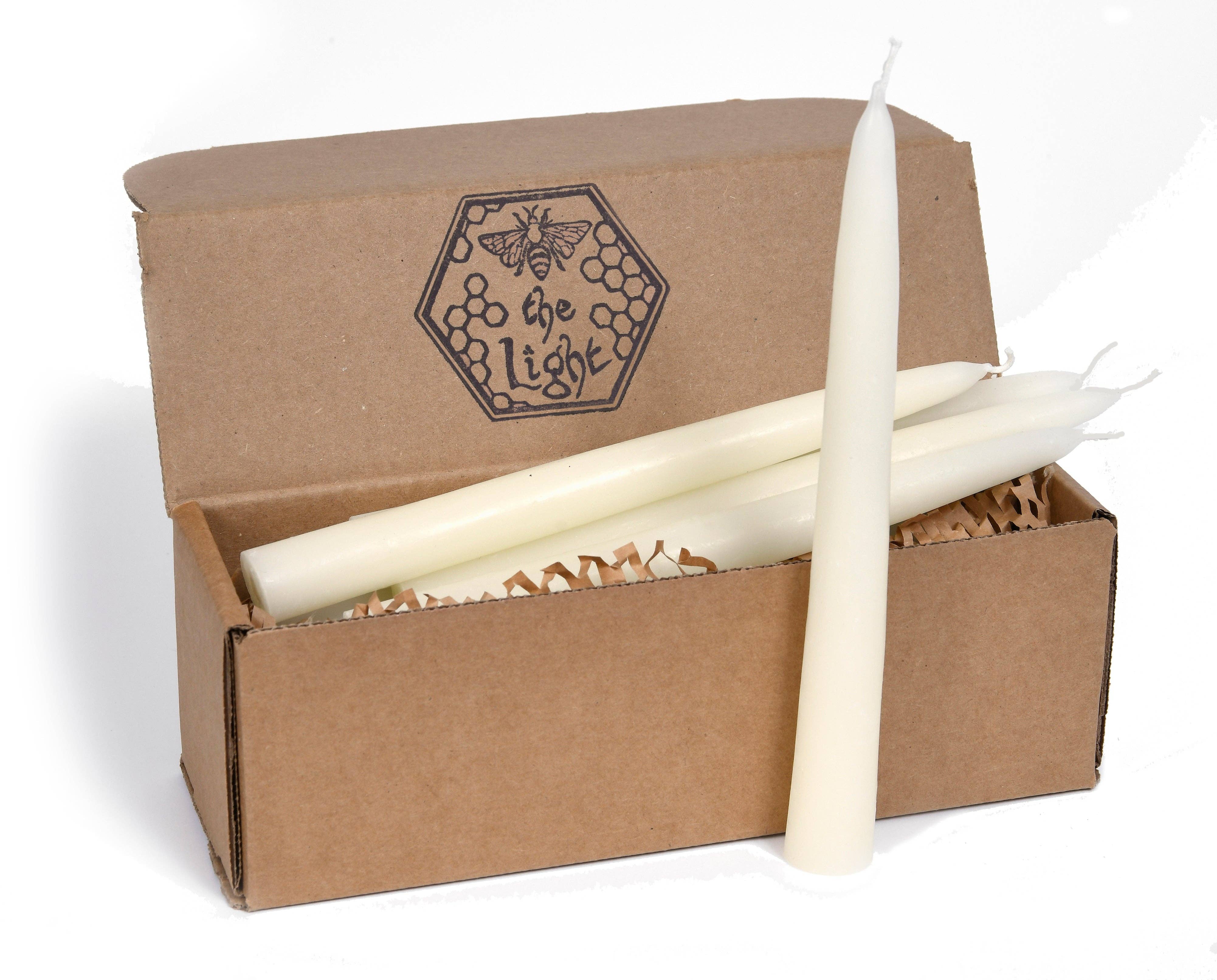 BeeTheLight - Vente Bougies/bougeoirs coniques - Bougie en cire d’abeille pure 100 % style effilé trempée 21,3 cm x 2,2 cm, à l’unité27