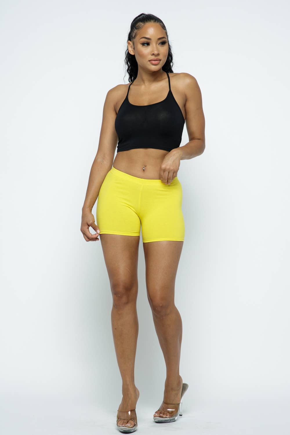 Lime All the Time - Wholesale Lounge Shorts - Women's - Basic Solid Lounge Shorts7