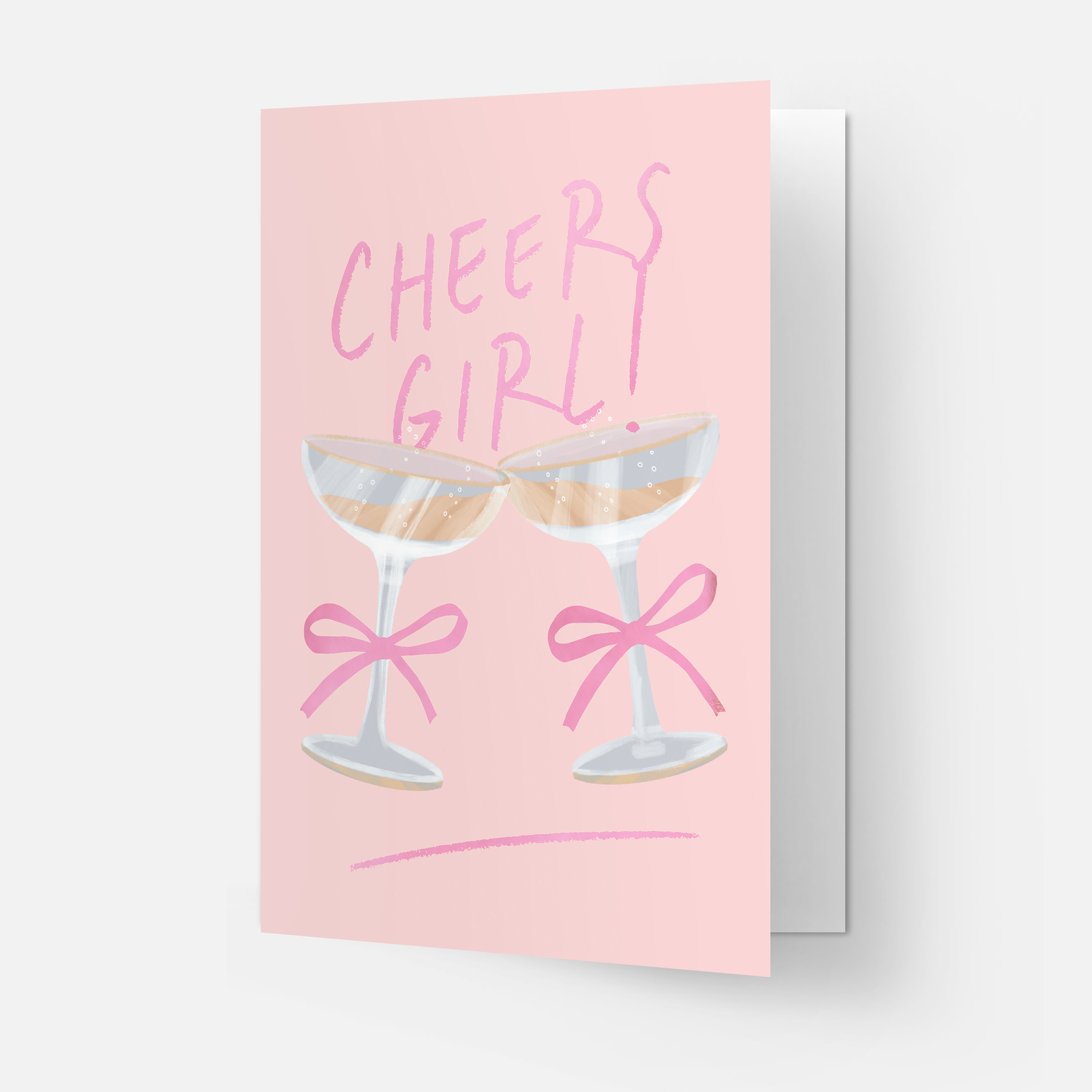 Kaart Blanche – Großhandel Grußkarten für den Alltag – Grußkarte „Cheers girl“1