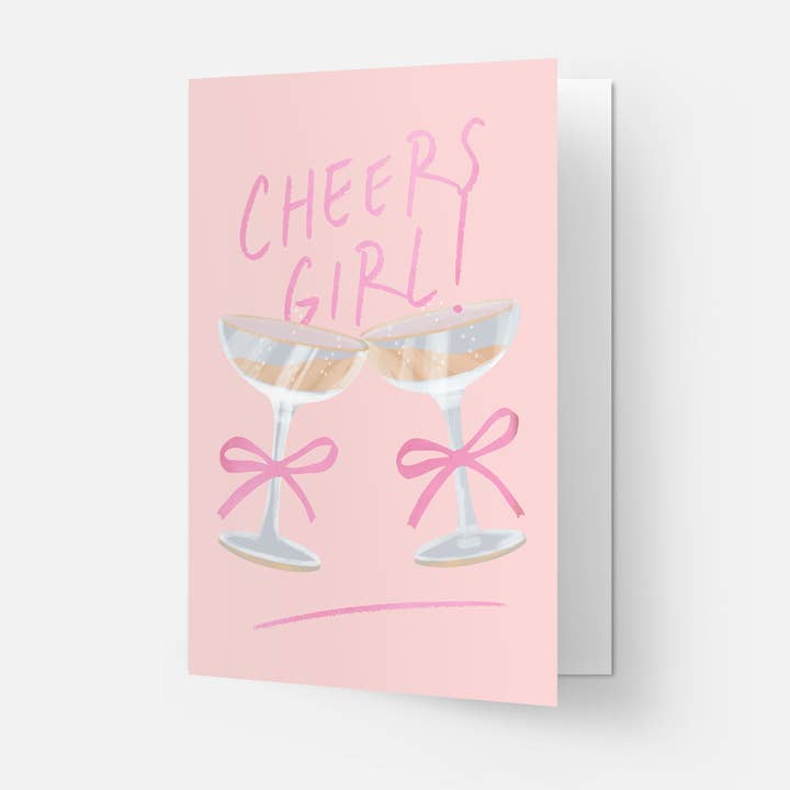 Kaart Blanche – Großhandel Grußkarten für den Alltag – Grußkarte „Cheers girl“1