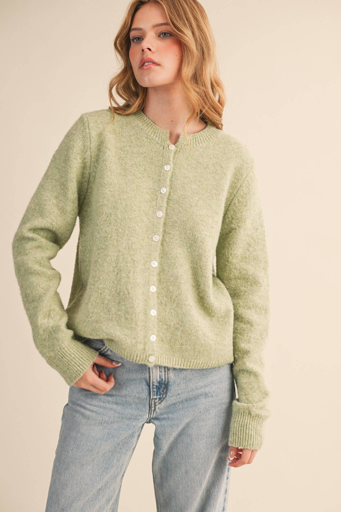 &MERCI - Wholesale Cardigan - Women's - MARLED KNIT SWEATER CARDIGAN MSW1124856