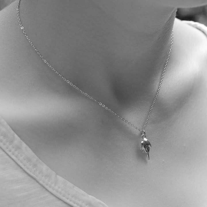 Semaki & Bird – Großhandel Kette mit Anhänger/Charm – Hufeisen-Krabben-Halskette - gold Natural History