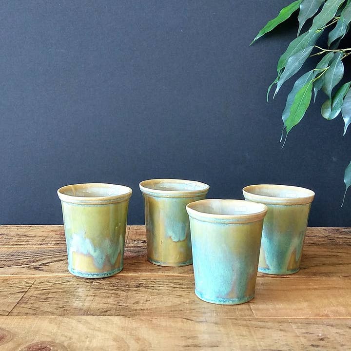 Set of 4 Gazpacher glasses for wholesale by Almudena Martín del Valle
