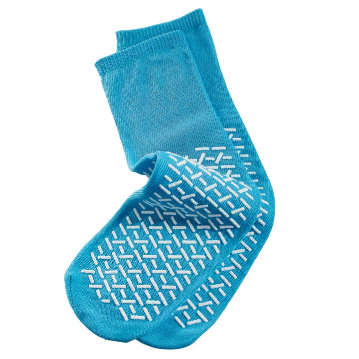 Green Sky - Wholesale Socks - Unisex - PrimeMed - Large Teal Double Tread Slip Sock