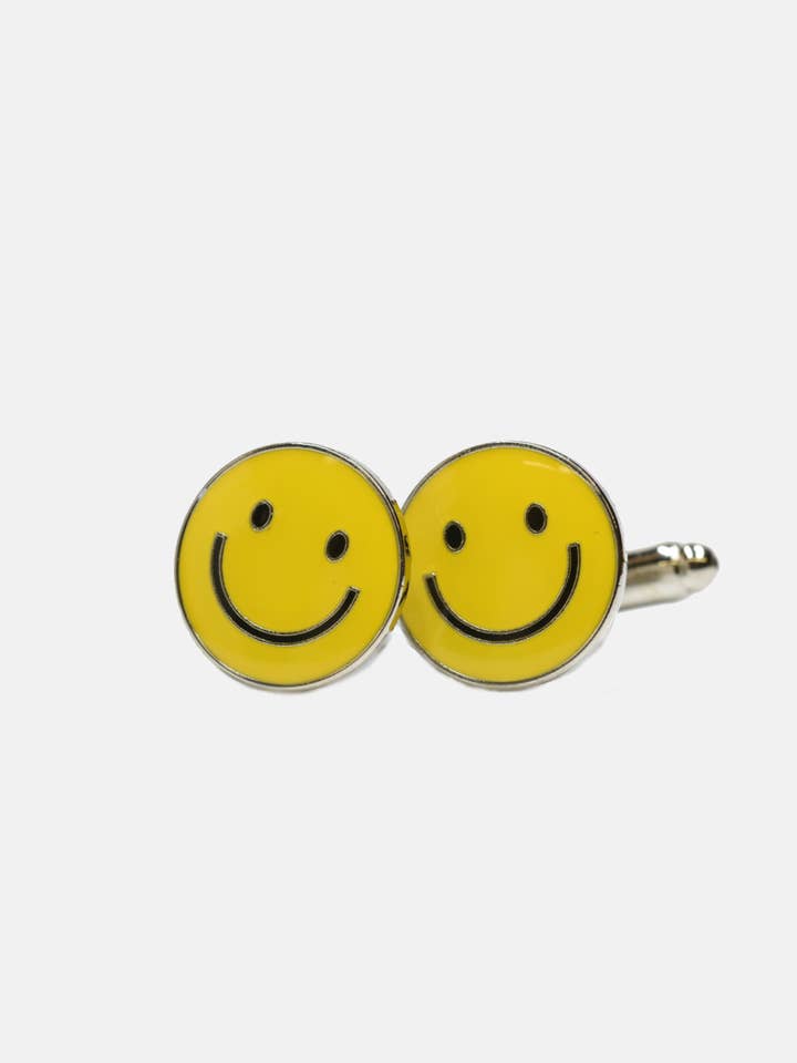 Smiley Face Cufflinks for wholesale by Curated Basics