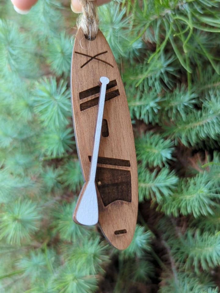 Stand Up Paddle Board Christmas Ornament, Board and paddle for wholesale by The Little Ornament Shop