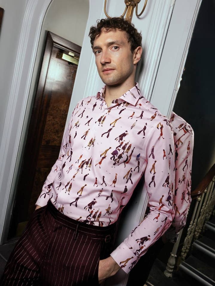 Lowry: Going To Work Shirt (Pink) for wholesale by Blake Mill