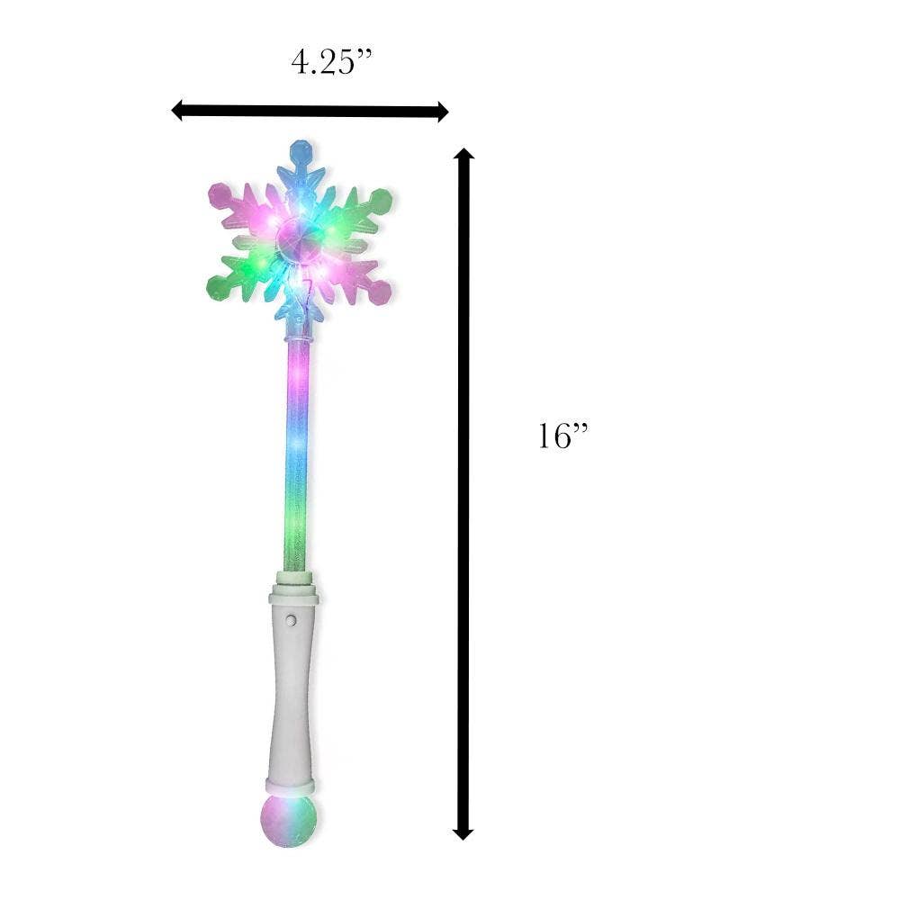 Blinkee.com, LLC - Wholesale Light-Up Toy - Kids & Baby - Light Up Snowflake Light Up Wand Multicolor1