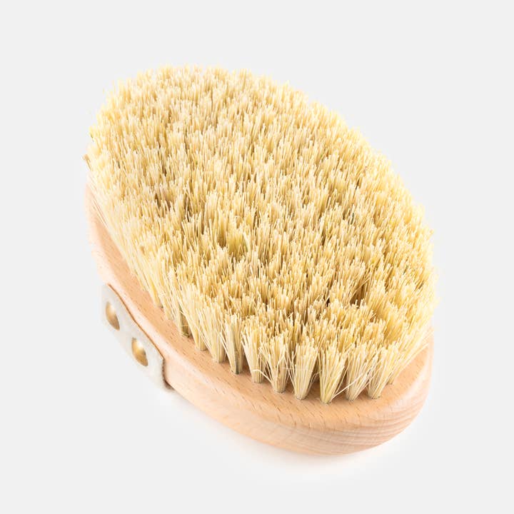 Bath Accessories Company - Wholesale Body Brush - Beechwood Sisal Dry Body Brush