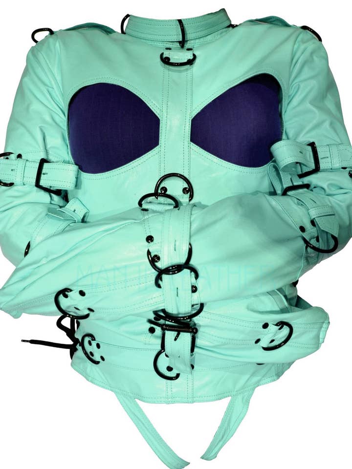 Chaqueta BDSM de piel stragther para venta al por mayor de Meninleather