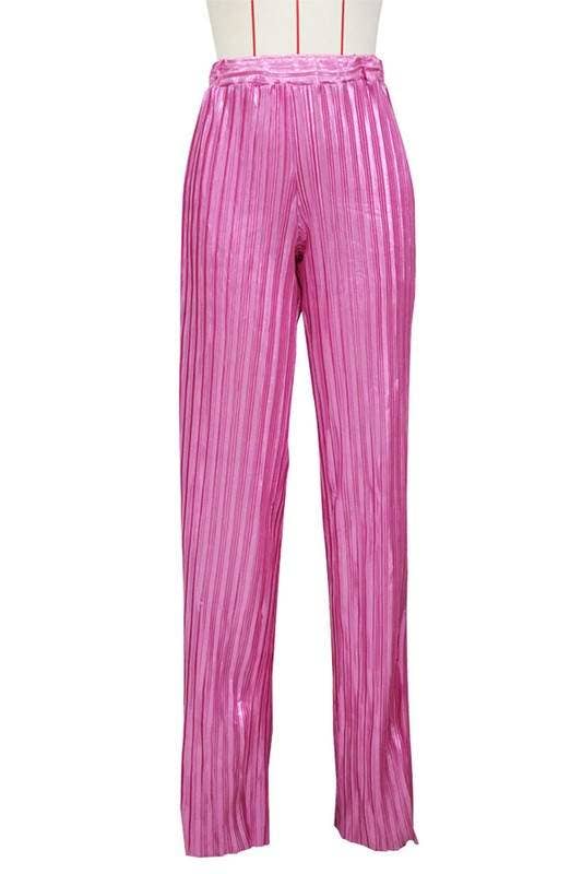 Queen Fashion - Wholesale Pants - Women's - pleated glitter long pants1