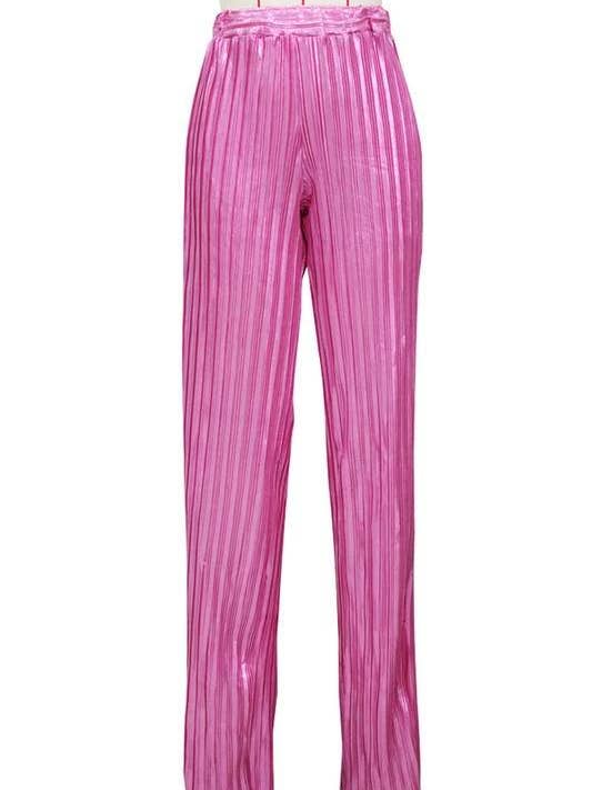 Lange Hose mit plissiertem Glitzer für den Großhandel von Fashion Combination