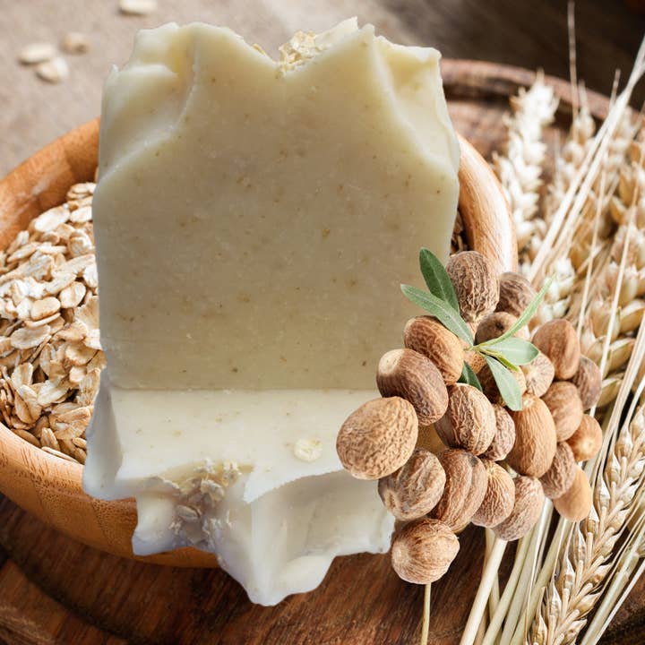 Oatmeal Shea Sea Moss Soap Bar for wholesale by Sea Healing Moss