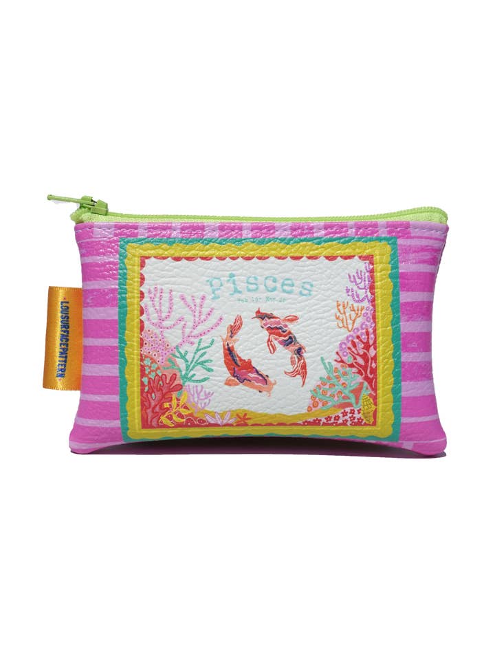 Sac en cuir végétalien Poissons pour la vente par Lousurfacepattern