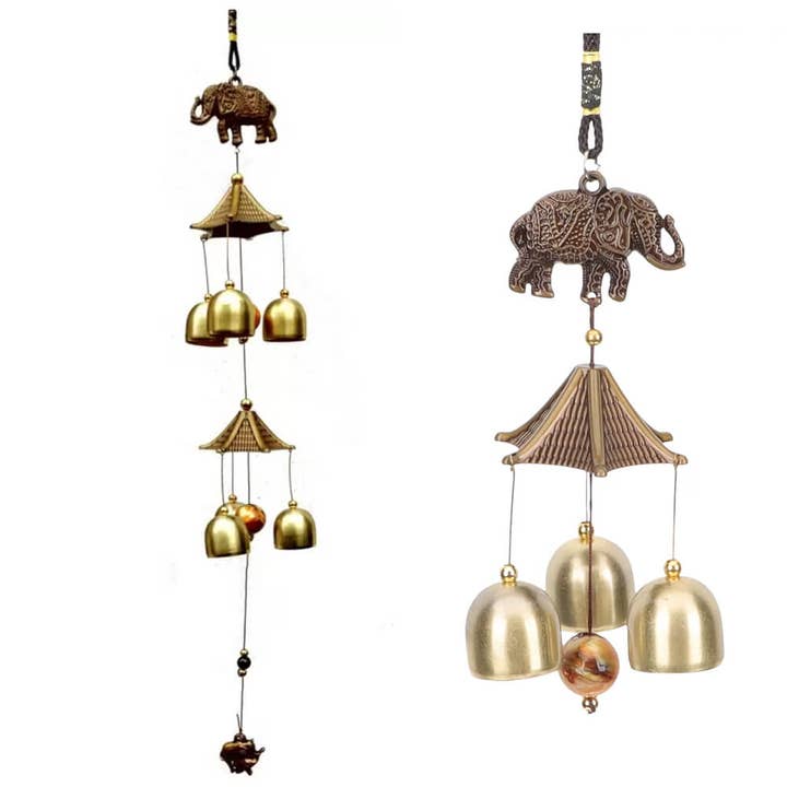 giftland – wholesale Vindspel – Dekorativa hängande klockor Vindklockor - Elephant Design