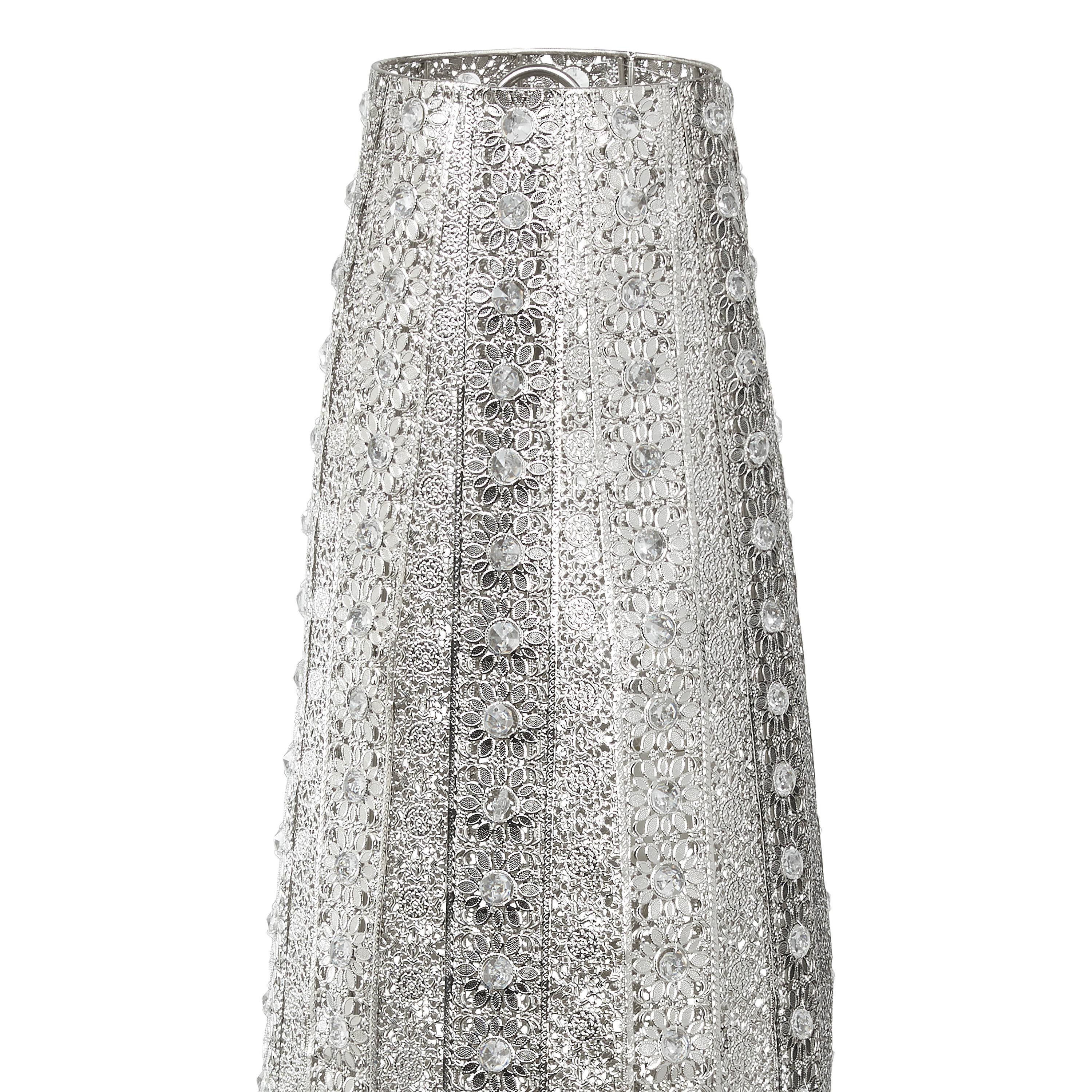 River of Goods - Wholesale Floor Lamp - 43.5"H Harley Silver & Crystal Floor Lamp12