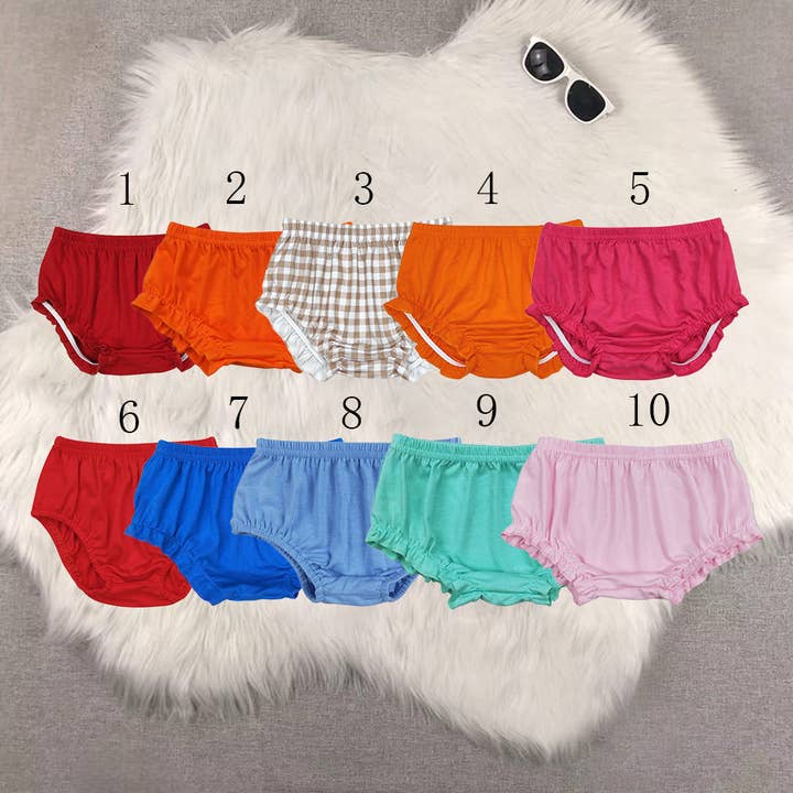 Sibling Baby Girls Infant Summer Cotton Bummies Bottoms for wholesale by Aier Wholesale
