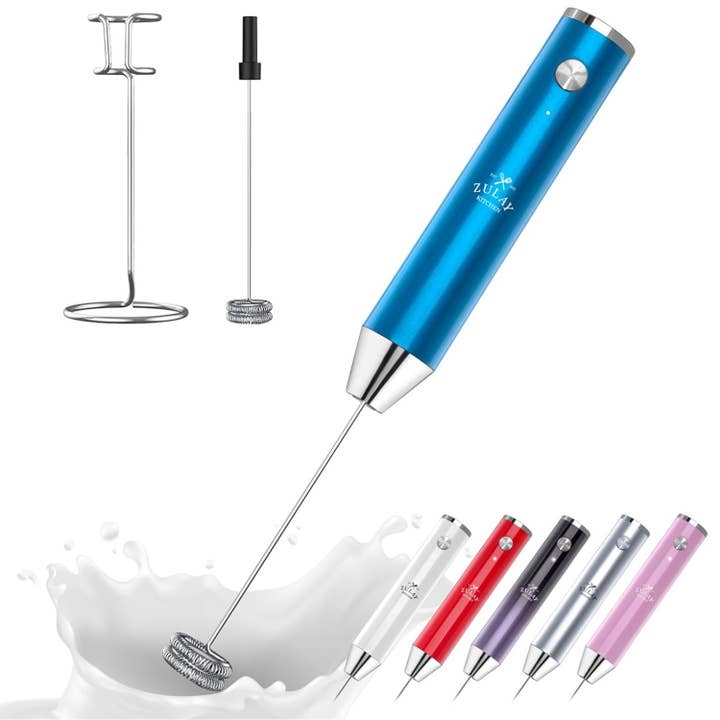 Zulay Kitchen - Wholesale Kitchen tool/gadget - Lux Rechargeable Milk Frother – 2-Speed Handheld, Waterproof14
