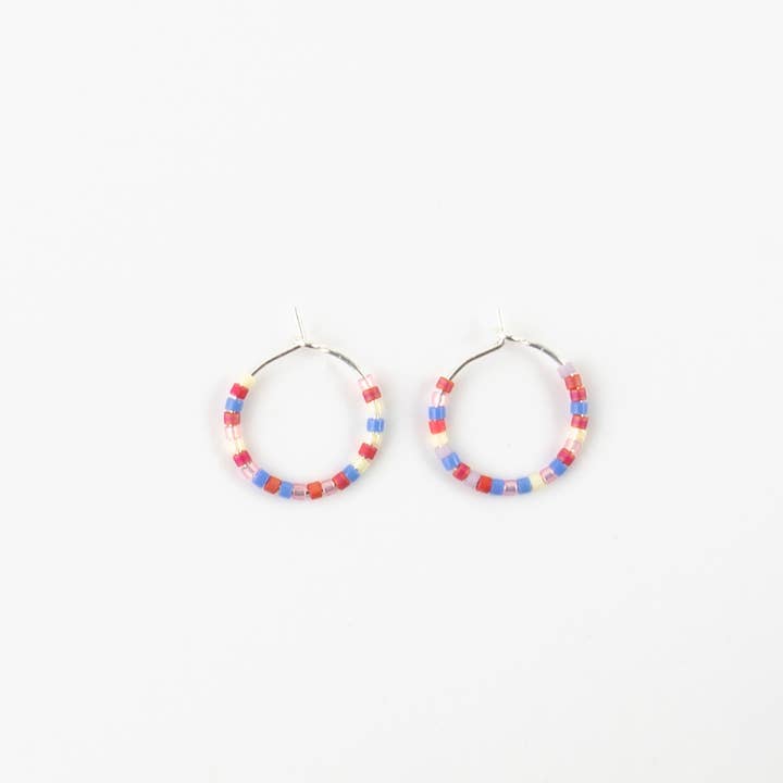 Rosa Riffstrand Perlenohrringe für den Großhandel auf Faire1