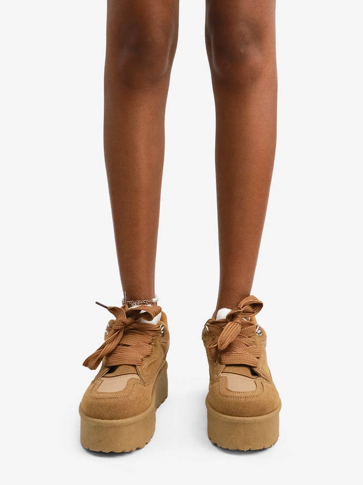 Lemonade Shoes - Wholesale Lifestyle Sneakers - Women's - POPULARITY - Plush Platform Sneaker w/ Thick Laces6