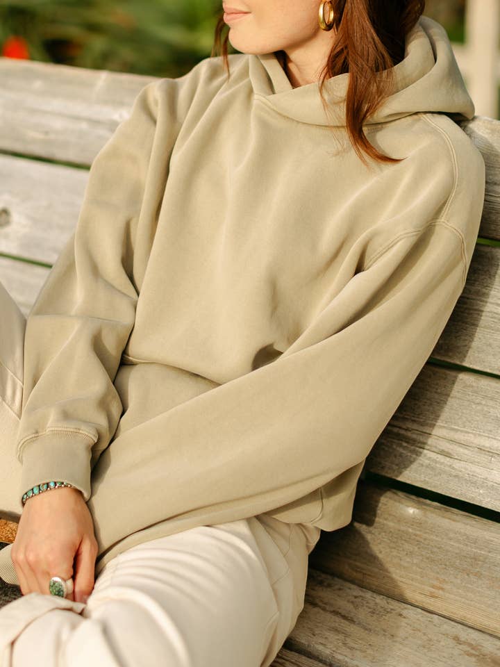 Sweat à capuche Sur Sable délavé pour la vente par VNTNA