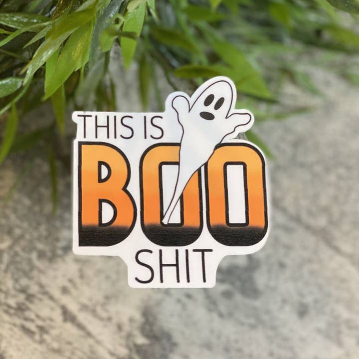 This is Boo Shit Vinyl Sticker for wholesale by Beautiful Mind Design