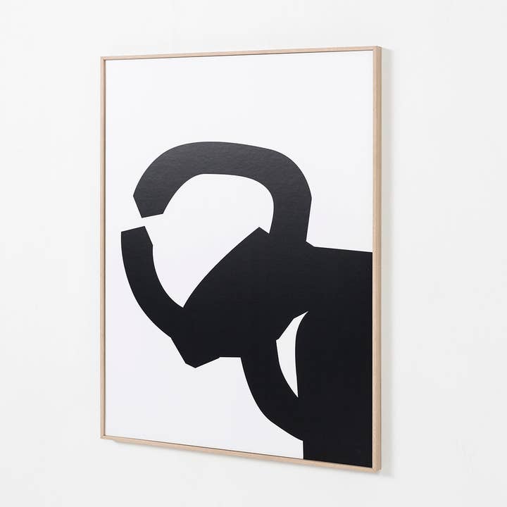Gdeco - Venta al por mayor Conjunto de galería de pared - Set 2 Láminas Impresas 50X70Cm Dibujo Peine Viento Chillida
