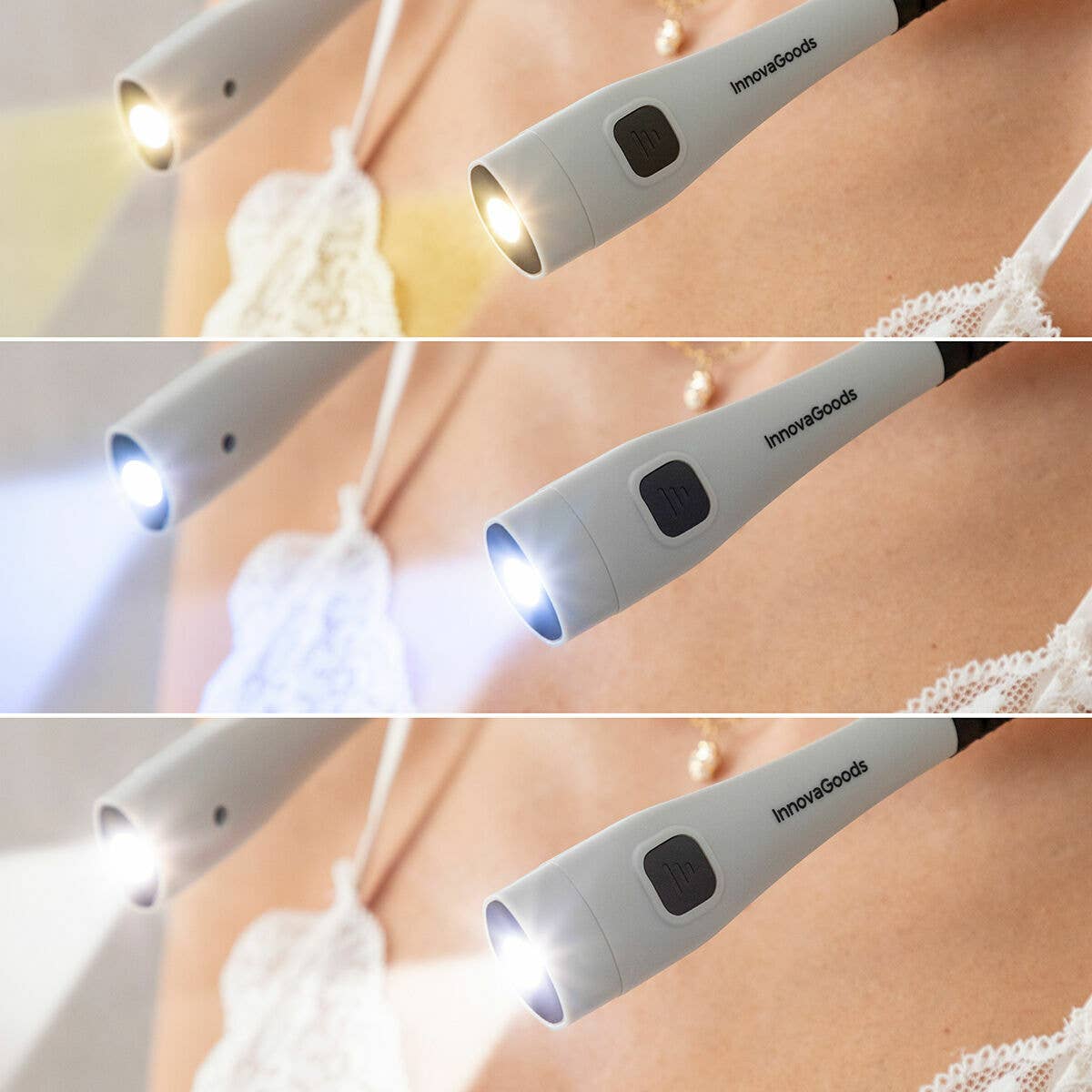 InnovaGoods - Vendita all'ingrosso Fascia per capelli - Donna - Lampada da lettura da collo ricaricabile Neddrer InnovaGoods5