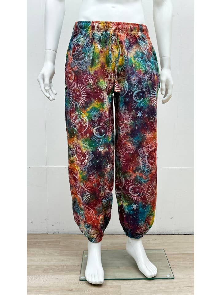 Fashion X Factor Ltd. – wholesale Trousers – Unisex – FX4021 Tie/Dye Sun Print Cotton Trousers2