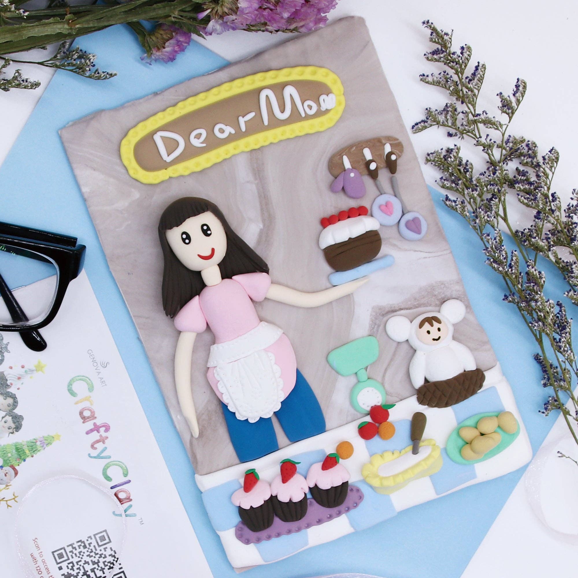 Genova Industrial Products - Venta al por mayor Kit de manualidades - Arcilla de modelar Pink Air Dry11