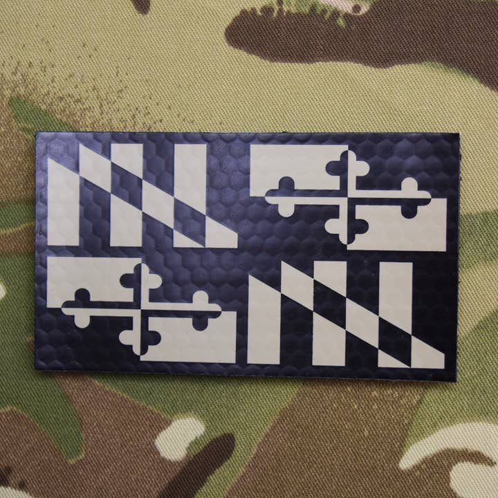 Infraröd Maryland delstatsflagga märke för wholesale av BritKitUSA