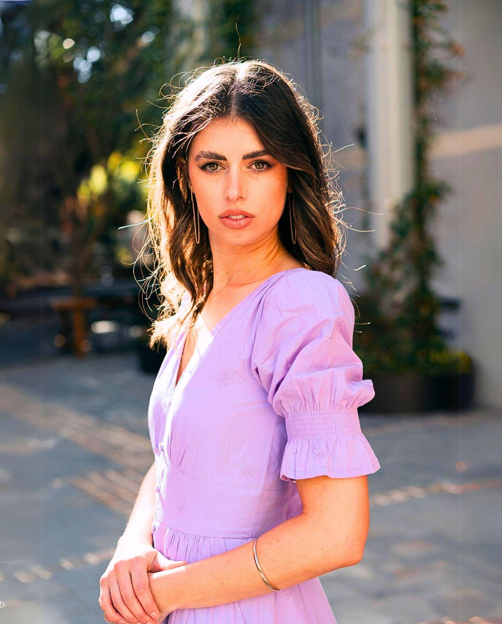 Kaasida | Women Fashion Boutique - Wholesale Dress - Women's - Aasia Lilac Midi Dress7