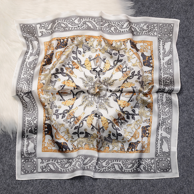 Pretty Persuasions – wholesale Scarf – Women's – S25062 100% Silk Square Scarf (21"x21")12