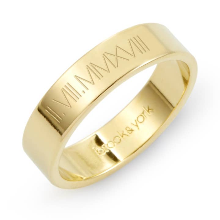 Aria Roman Numeral Ring for wholesale by Brook & York