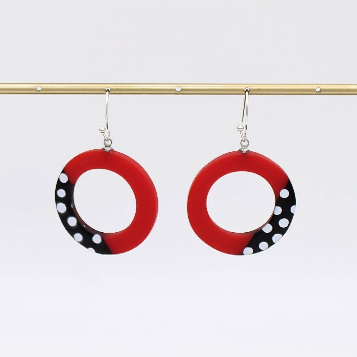 Sylca Designs - Wholesale Dangle Earrings - Red Inez Earrings0