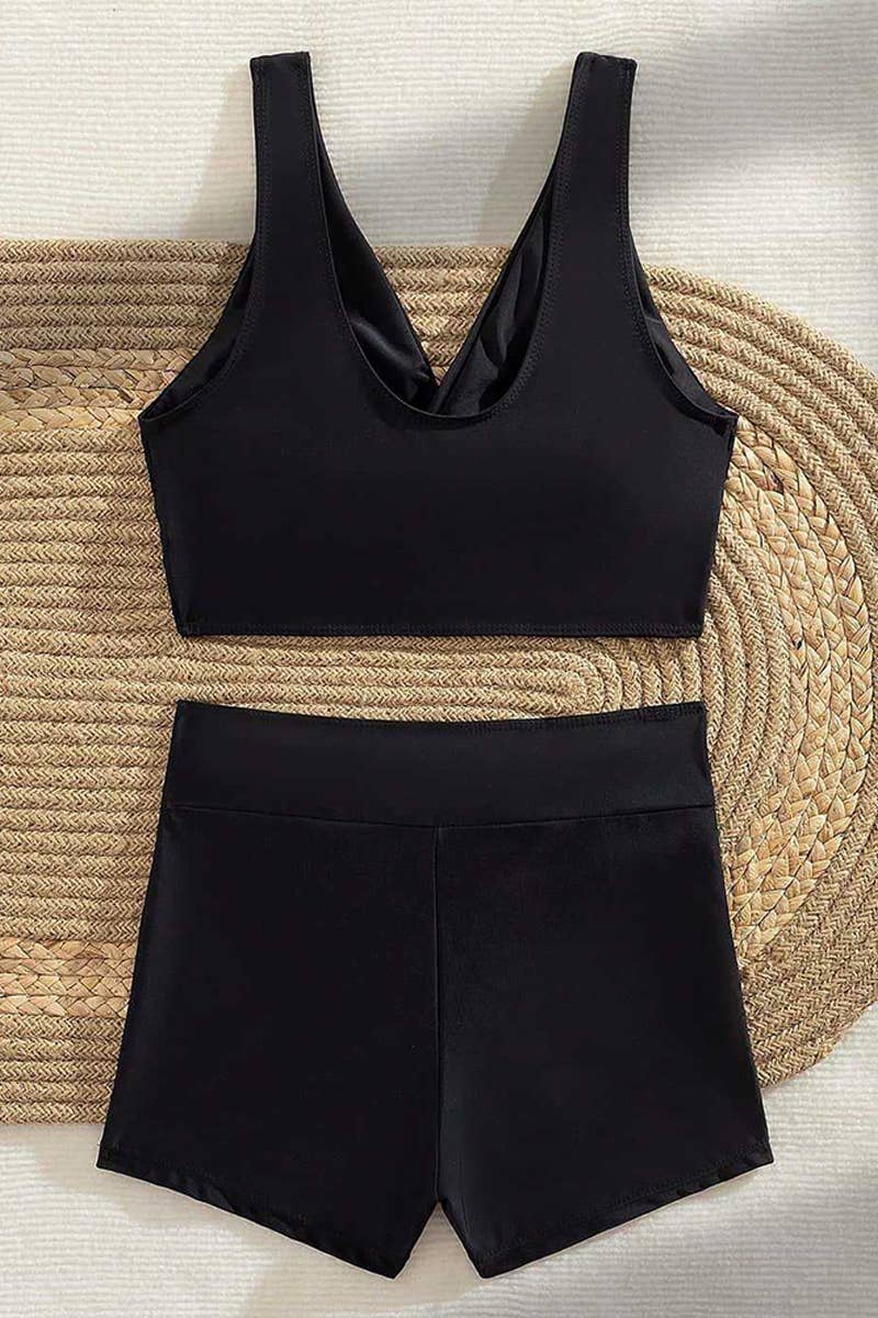 NINEXIS - Wholesale Two Piece Swimsuit - Women's - CWMW0824_SOLID COLOR BEACH SEXY TWO-PIECE SWIMSUIT4