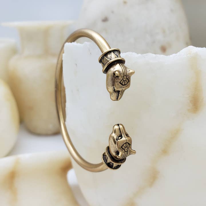 Discoveries, Inc. - Wholesale Cuff Bracelet - Egyptian Cat Cuff Bracelet - Bastet Goddess3