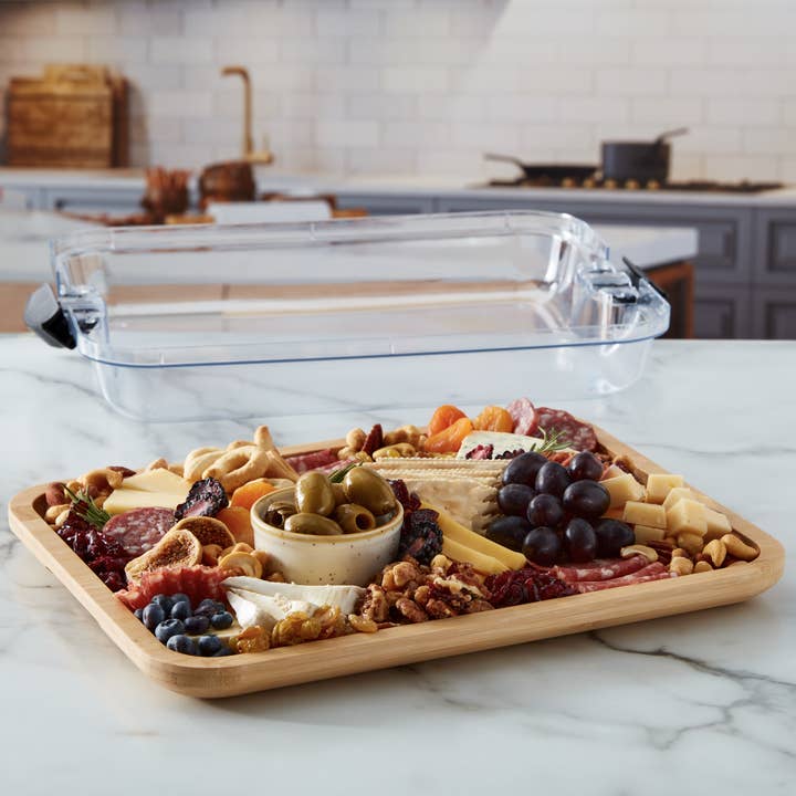 Lifetime Brands - Wholesale Cutting Board - Farberware Build-A-Board Cutting Board with Compartments