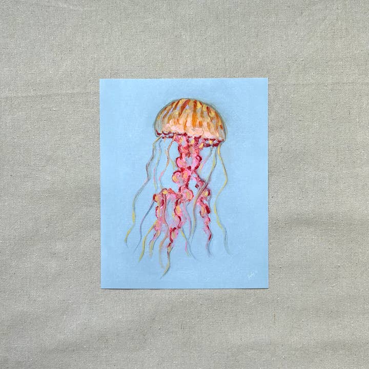 Impressão de Arte "Jellyfish" por atacado de sophie wyatt studio.