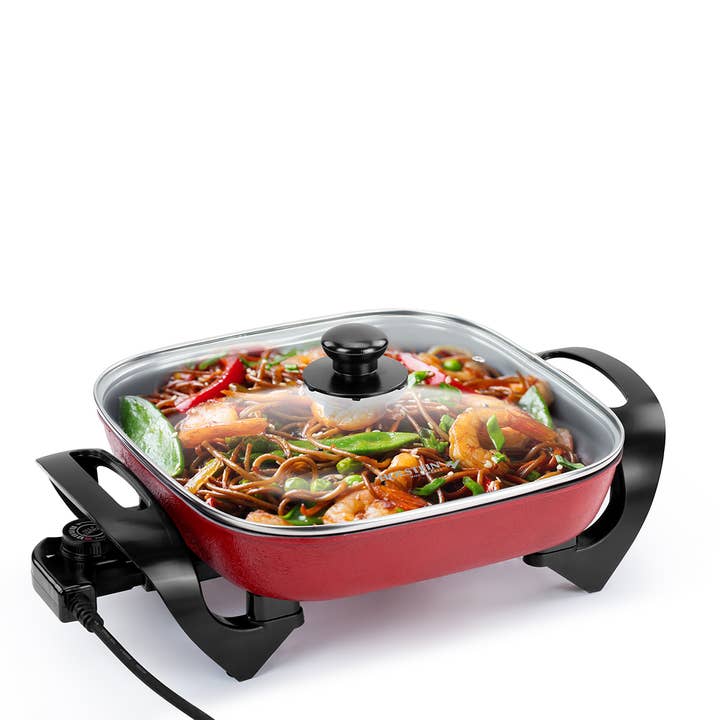 Holstein Housewares - Wholesale Kitchen Appliance - Holstein Housewares 12-inch Non-stick Electric Skillet 8