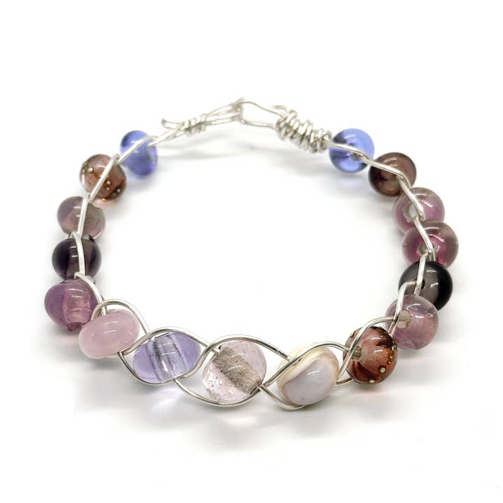 Braided Pink Bangle for wholesale by Hang-ups by Ami