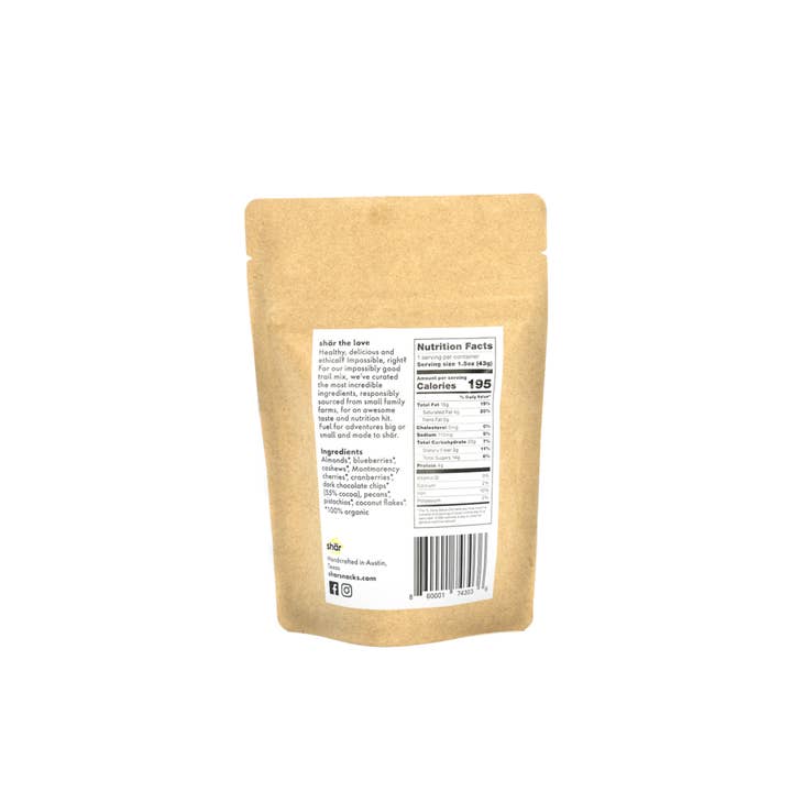 shār – wholesale Trail mix – 1.5 oz Mini Shār Trail Mix - Original Recipe1