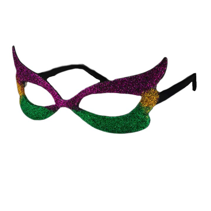 Blinkee.com, LLC - Wholesale Costume - Unisex - Sparkling Glitter Eyeglasses Mask for Mardi Gras New Orleans4