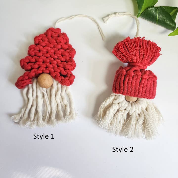 Handmade By Uruba - Wholesale Ornament - Christmas Gnomes | Cute Tree Decor | Boho Holiday Charms