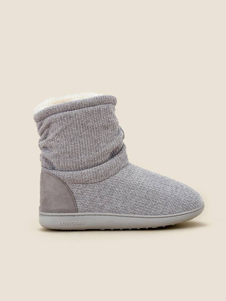 LongBay - Wholesale Booties - Women's - Fuji Women's Chenille Knit Bootie Slippers