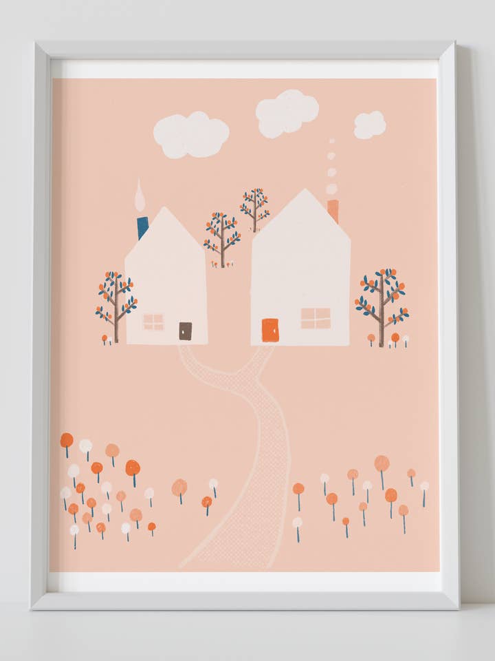 Neighborly Illustreret Kunsttryk for engroshandel hos Chet and Dot