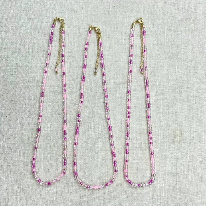 Ewelina Pas Jewelry - Wholesale Beaded/Pearl Necklace - Mixie/// Rouge Mixed Czech Glass Beaded Necklac8