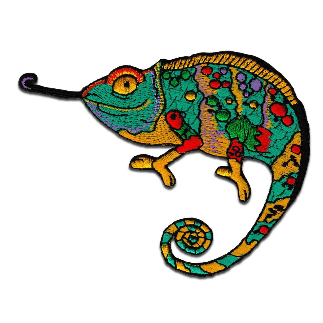 greenery Iron-on patch - chameleon animal for wholesale on Faire0